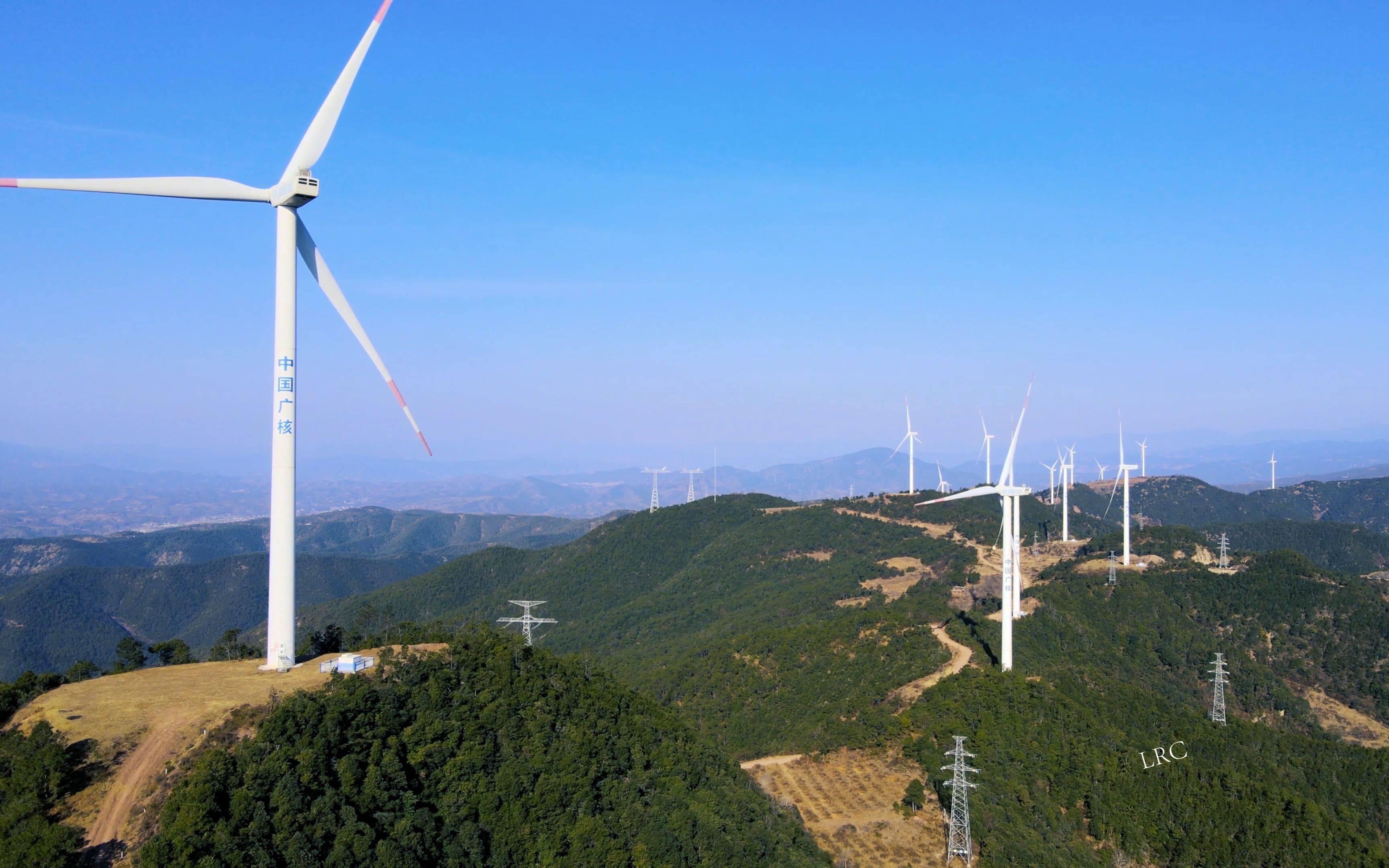 4k〗【大疆mavic air 2航拍】云南·大姚┃中广核风电场_哔哩哔哩