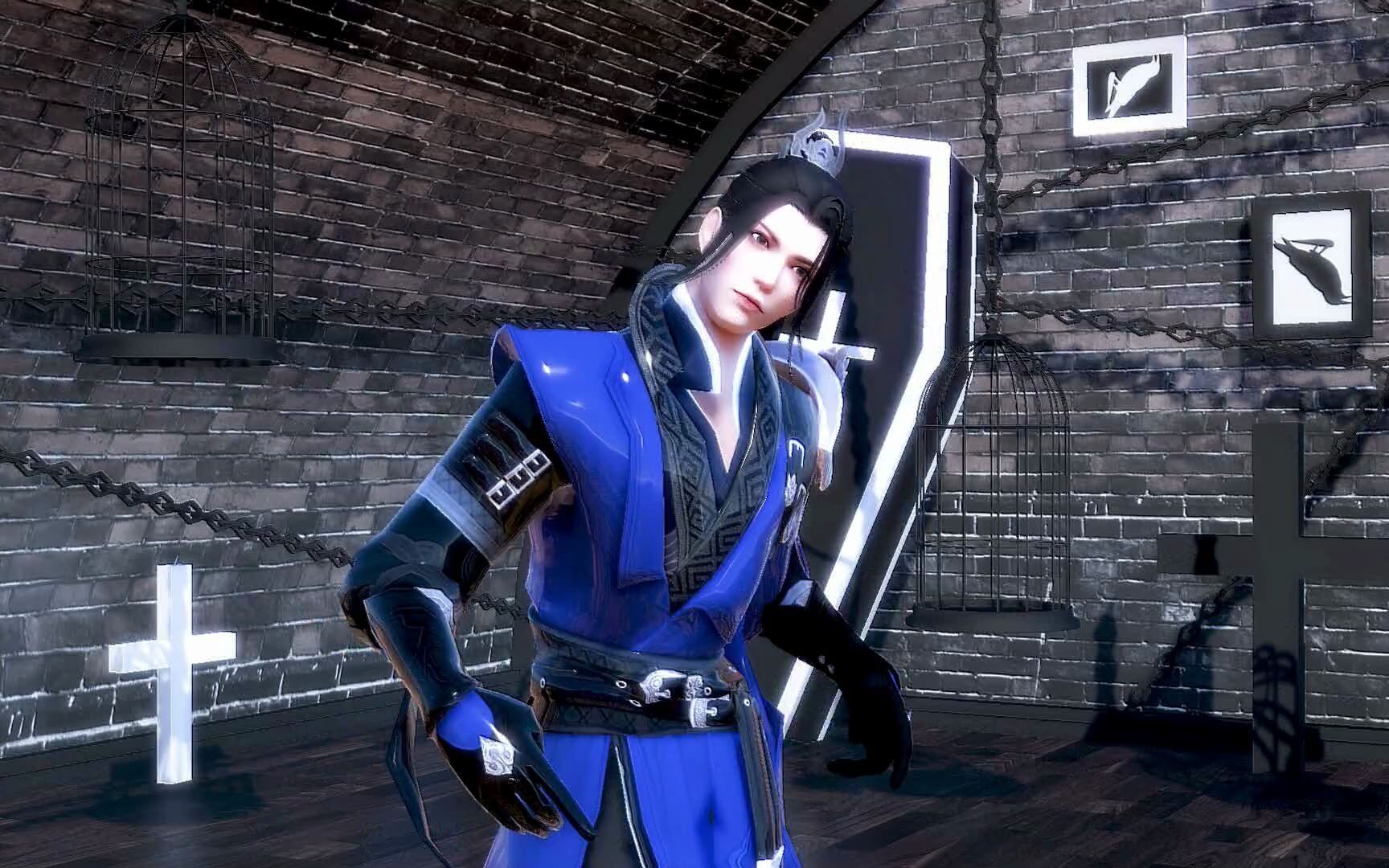 一梦江湖mmd这个华仔全身发光