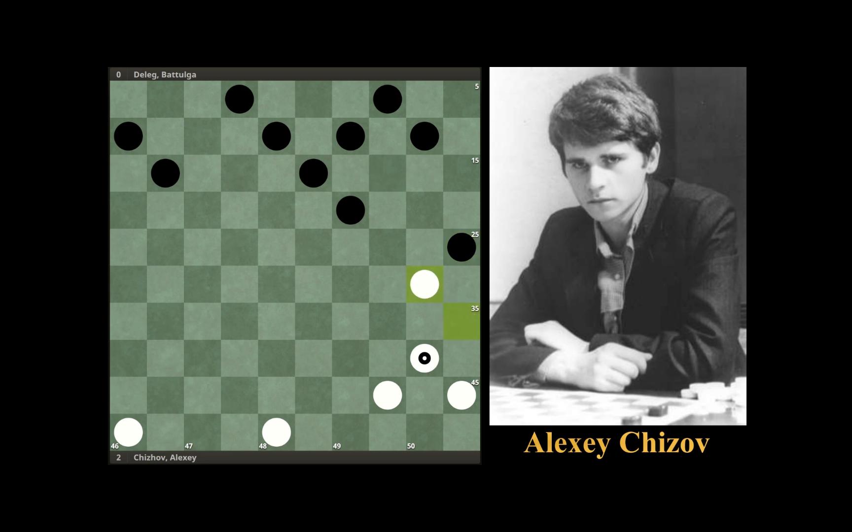 【国际跳棋】世界冠军契佐夫历史最佳十局!