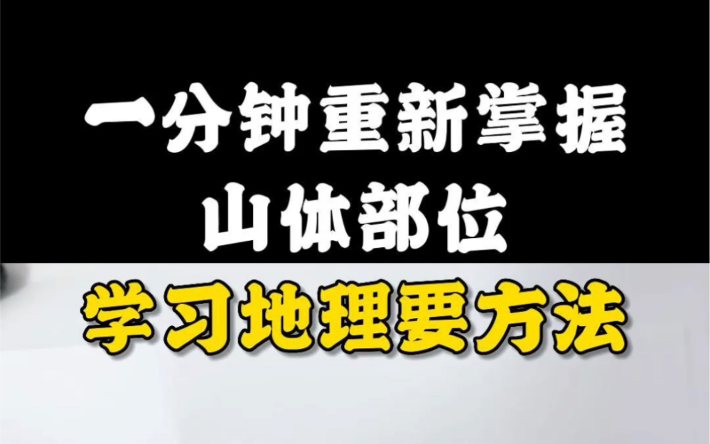 一分钟学会等高线地形图判读哔哩哔哩bilibili