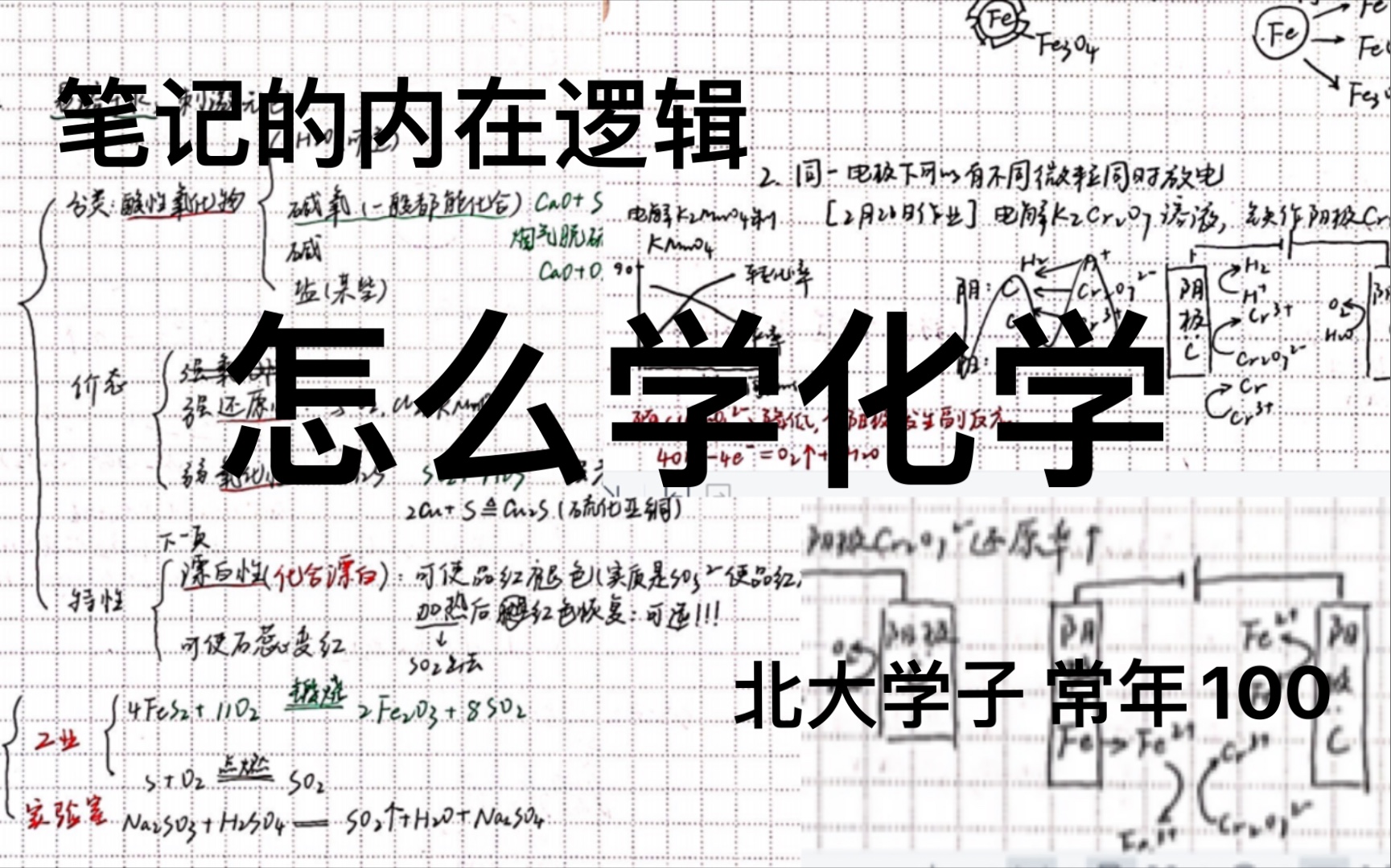 [图]【高中化学】好的人是怎么学的｜怎样用化学的内在逻辑记忆【内附完整笔记】｜实验大题思路精炼、积累方法论｜北大学子