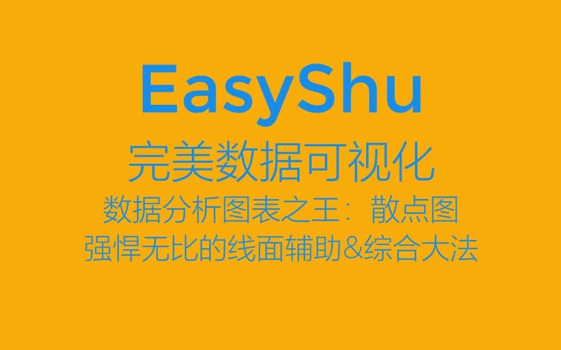 EasyShu制作数据分析至强图表散点图,丰富的辅助线面帮助更好对比数据,一键添加趋势线和R平方,回归分析哔哩哔哩bilibili