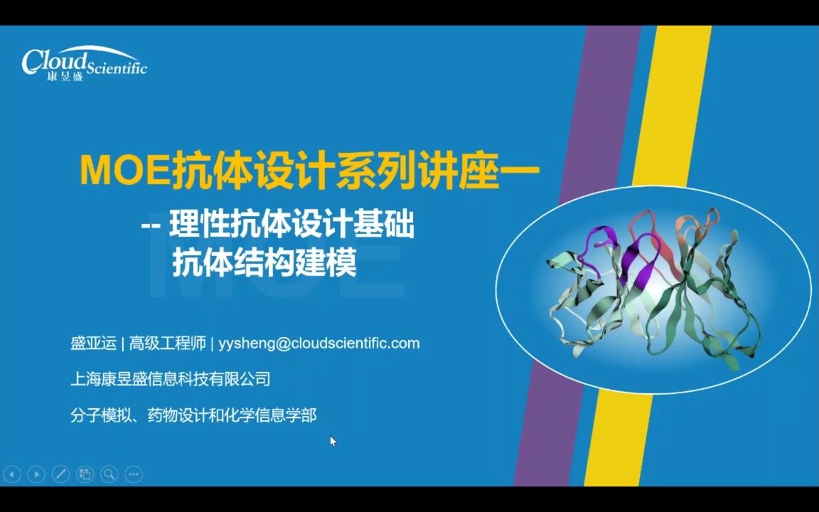 MOE抗体药物设计系列讲座第一讲  理性抗体设计之基础:抗体结构建模哔哩哔哩bilibili