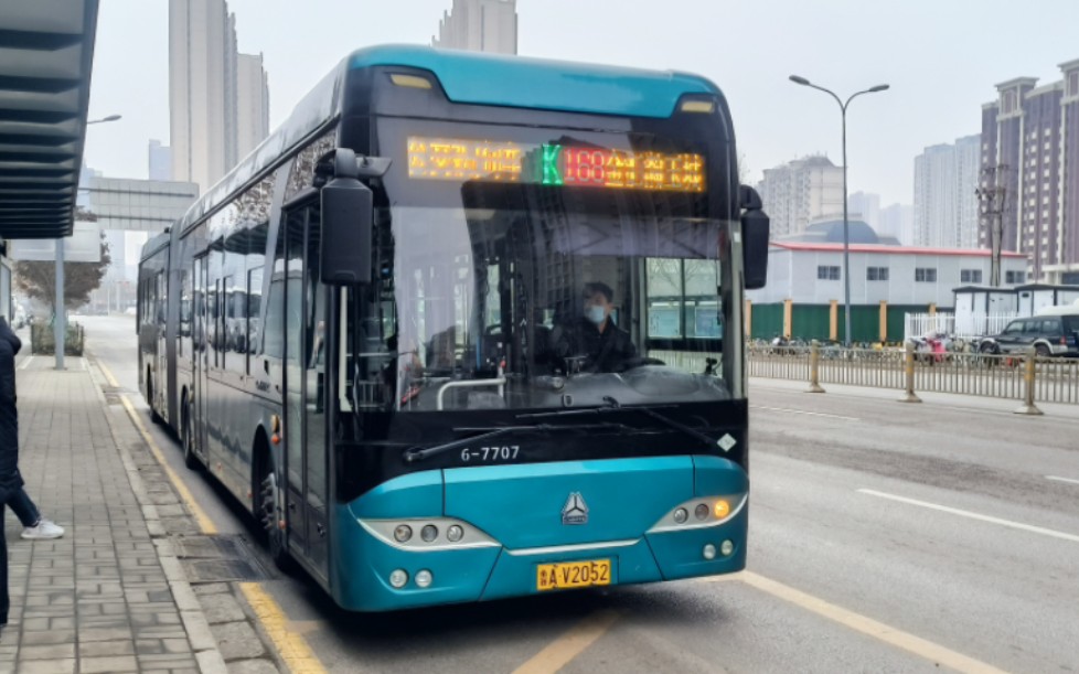 济南唯一传统动力18m 济南公交k168路zz6186gn5q1运营实录