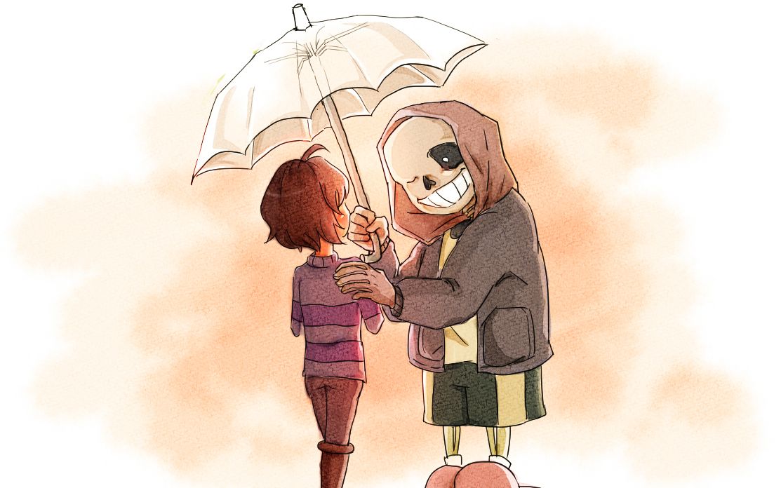 【undertale动画】its raining somewhere else-约会前