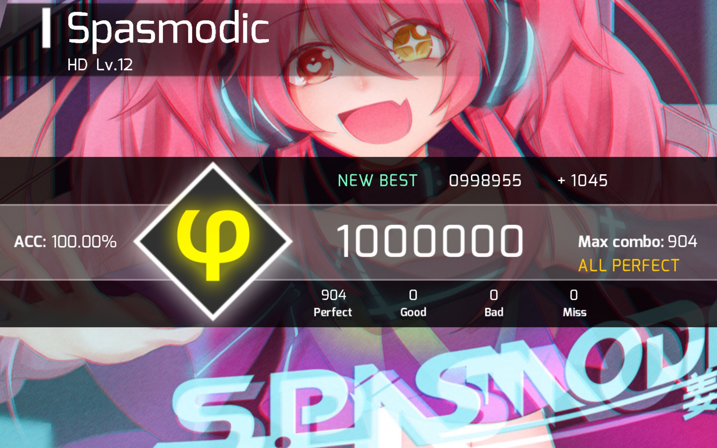 【phigros】spasmodic hd难度lv12 phi