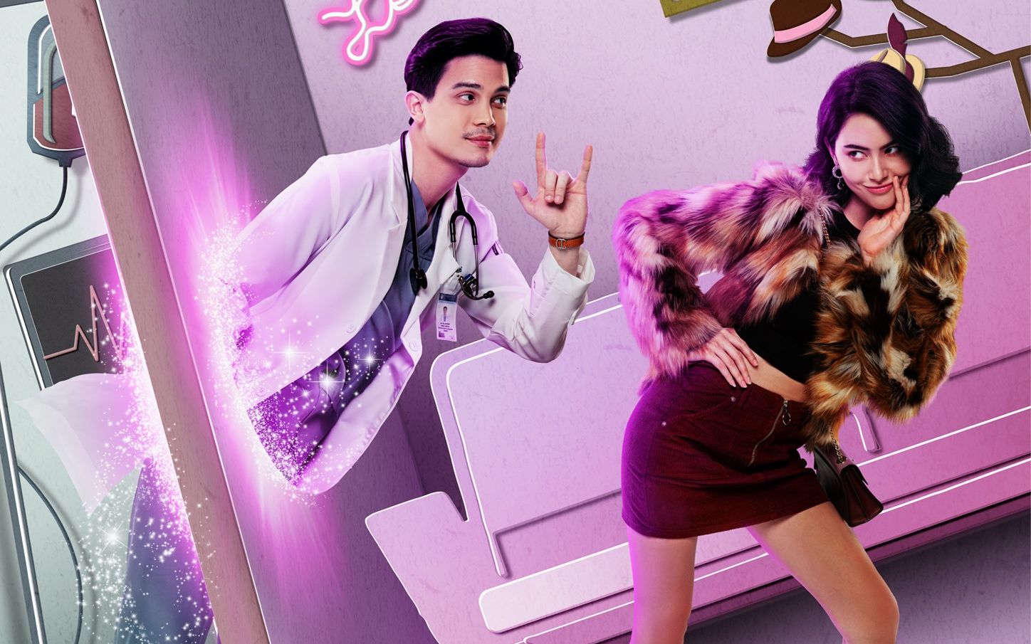 最新泰剧《爱的警报器》:妹纸只要一有危险就能将两个男生同时召唤