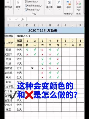 Excel如何改变字体颜色符号颜色,你学费了嘛!!哔哩哔哩bilibili