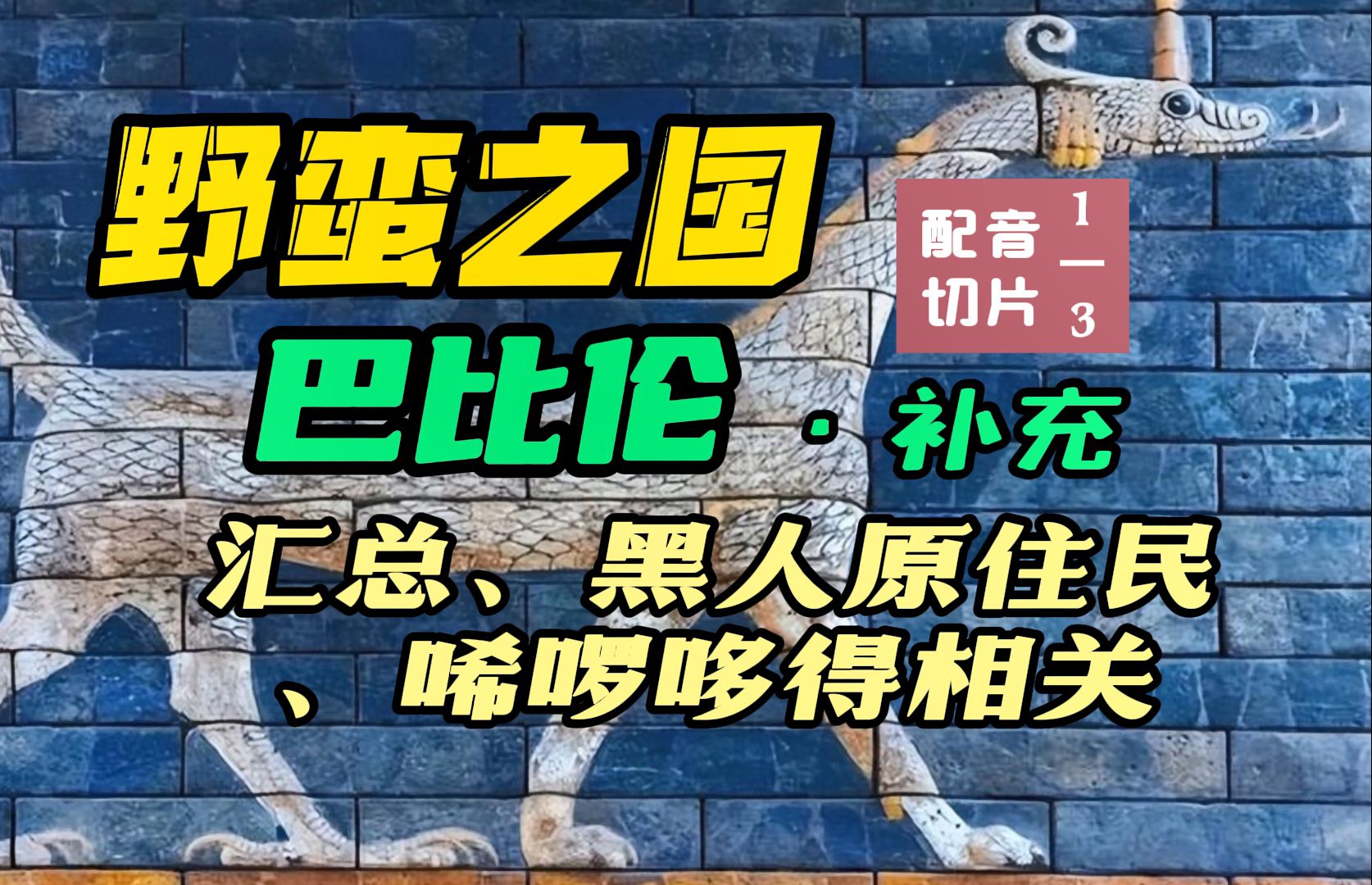 西部荒野中野蛮的巴比伦“文明”1/3:埃及“巴比伦”(柏柏尔、巴巴里、barbari)真相及其黑人原住民和希罗多德历史“阿拉伯”矛盾哔哩哔哩bilibili