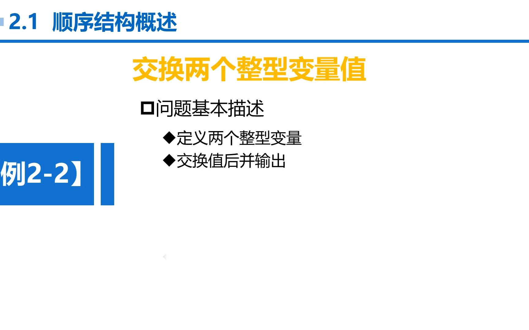 【张成叔主讲:C语言(第1版)】C语言 第2章 顺序结构 212 例22 交换两个变量的值哔哩哔哩bilibili