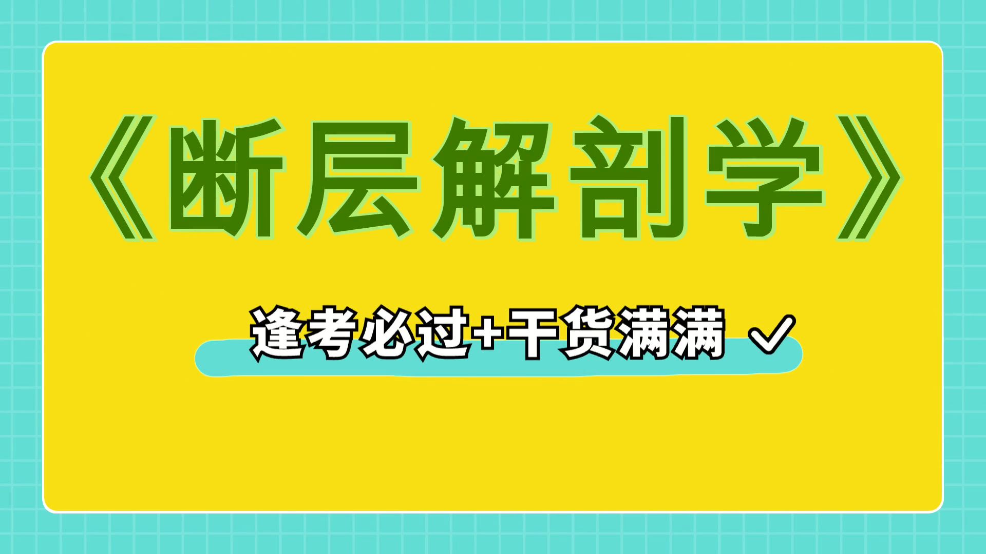 [图]最准确最全的《断层解剖学》复习资料，名词解释+真题题库+知识点+重点内容，秒杀考试，完美攻略，高效学习秘籍！高效学习方法分享！