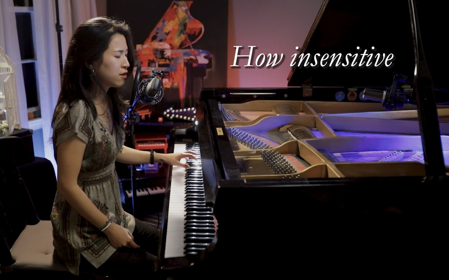 [图]How Insensitive (Antônio Carlos Jobim) Piano & Vocal by Sangah Noona with Lyrics