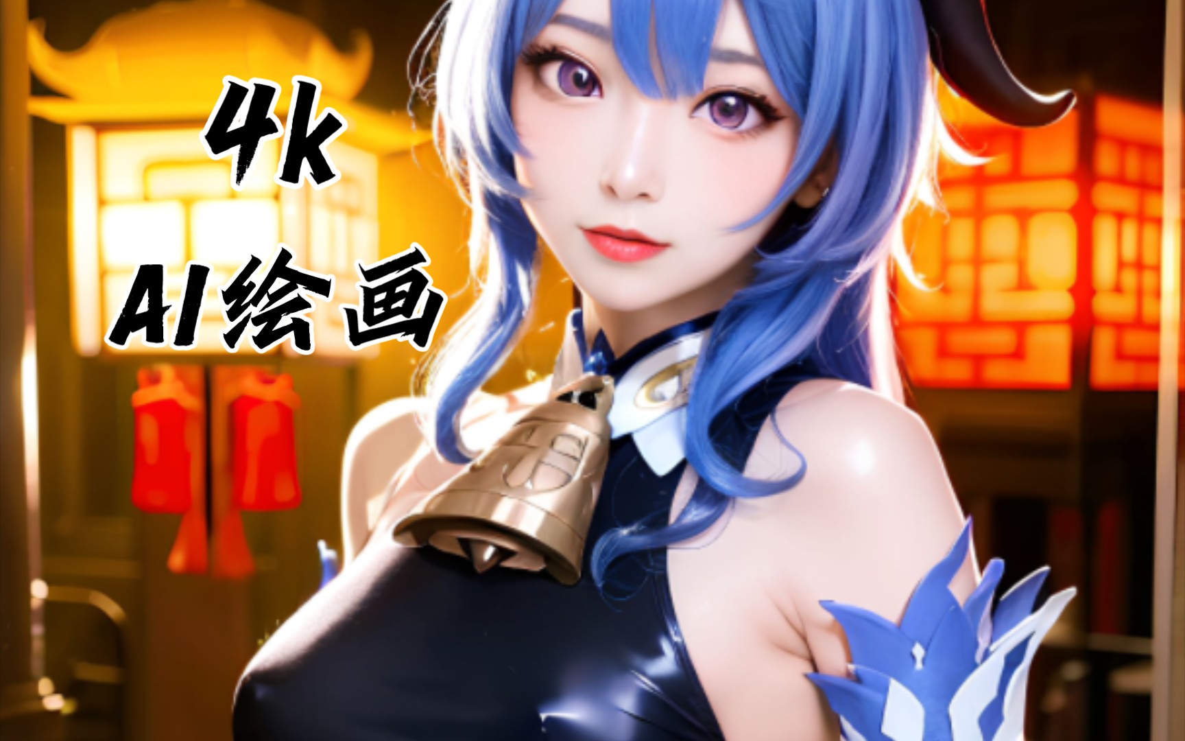 ai绘画4k甘雨超清手机壁纸