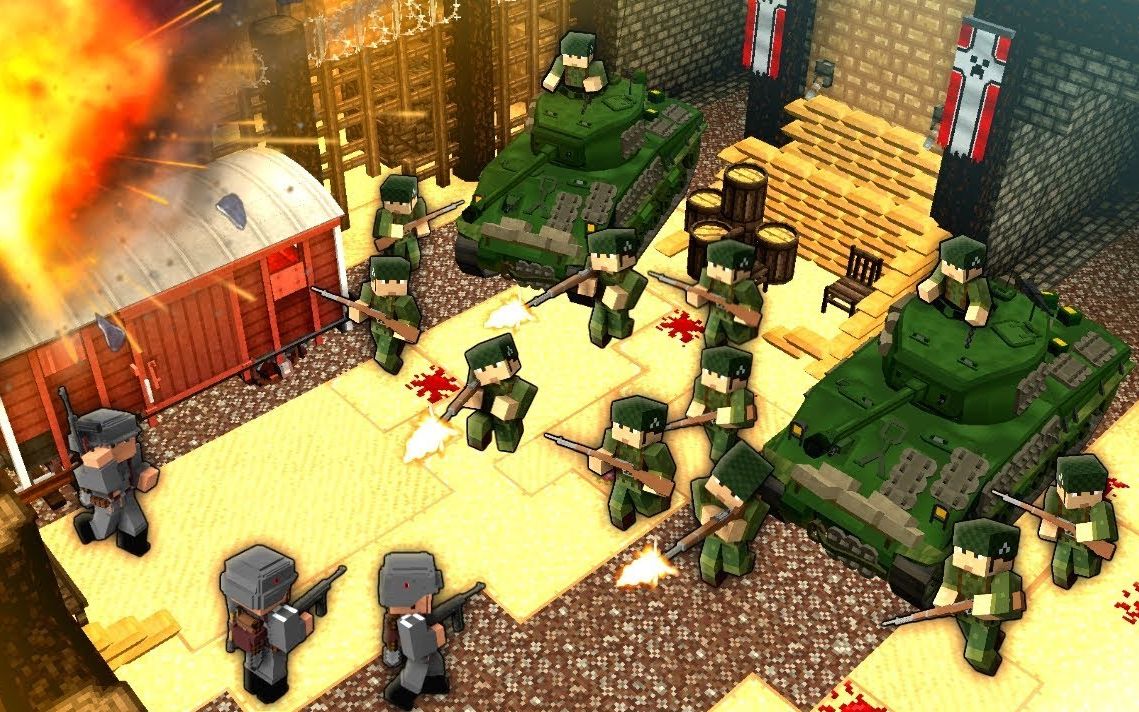 抗德神剧反击夺回村庄minecraft我的世界二战warfare44模组