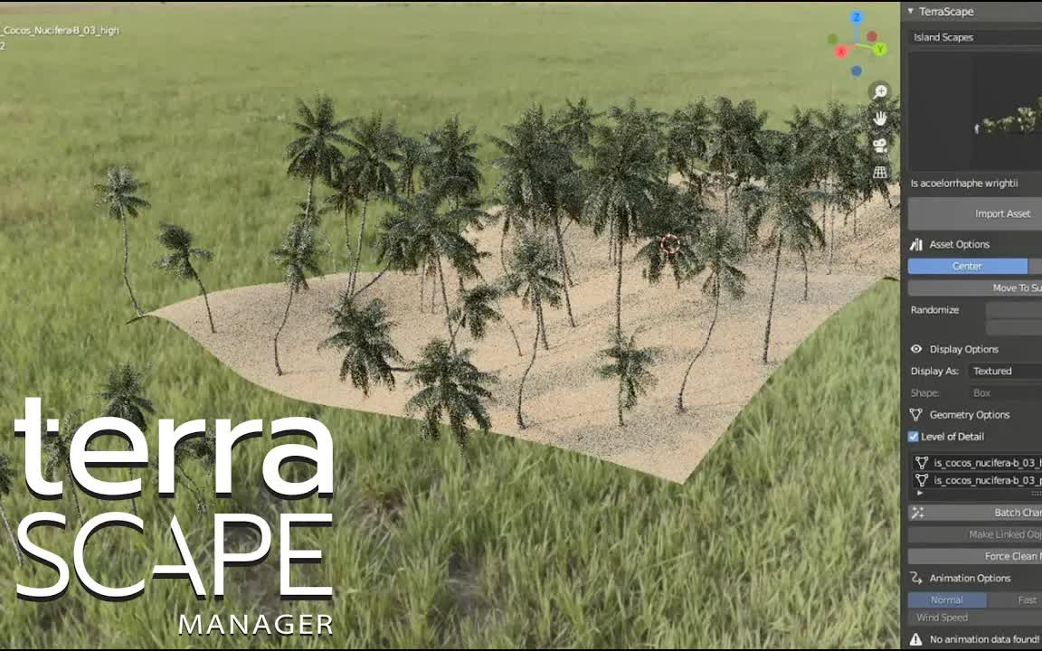 iBlender中文版插件 TerraScape Manager 1.0 Terra Scape 绿植藤曼热带植物资产管理器 Blender 插件 教程哔哩哔哩bilibili