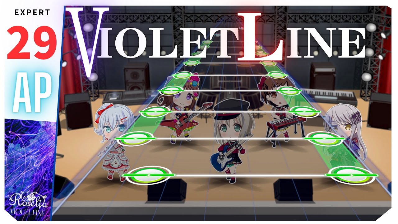 ▶HQQ◀ VIOLET LINE(EXPERT)【ガルパ】音游热门视频