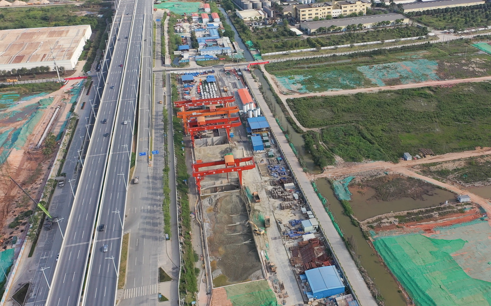 2020年4月30日广州18号线横沥站航拍进度