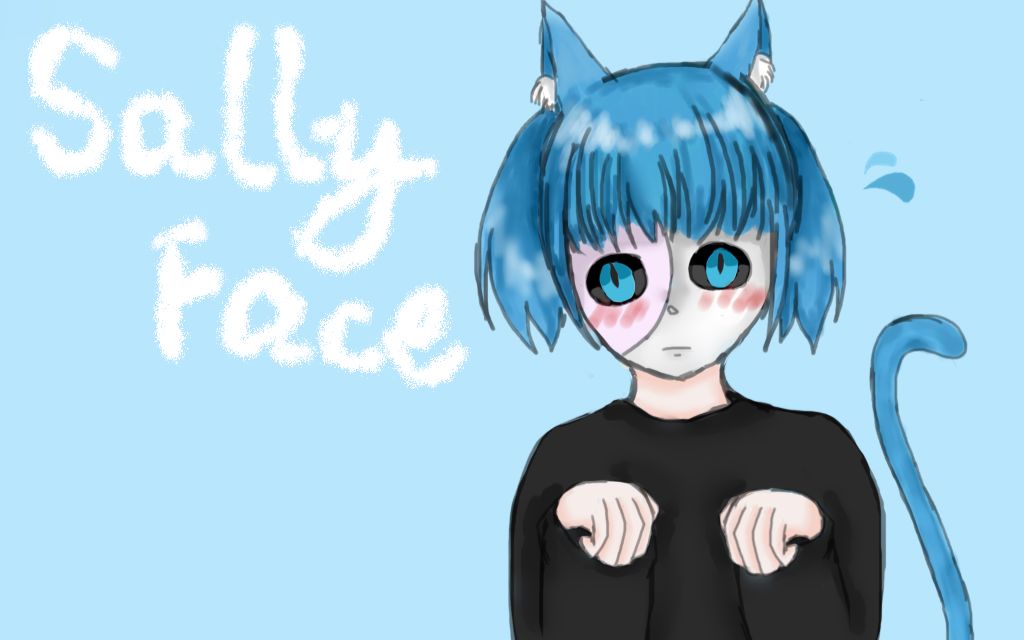 sallyface手書當sal長出貓耳朵