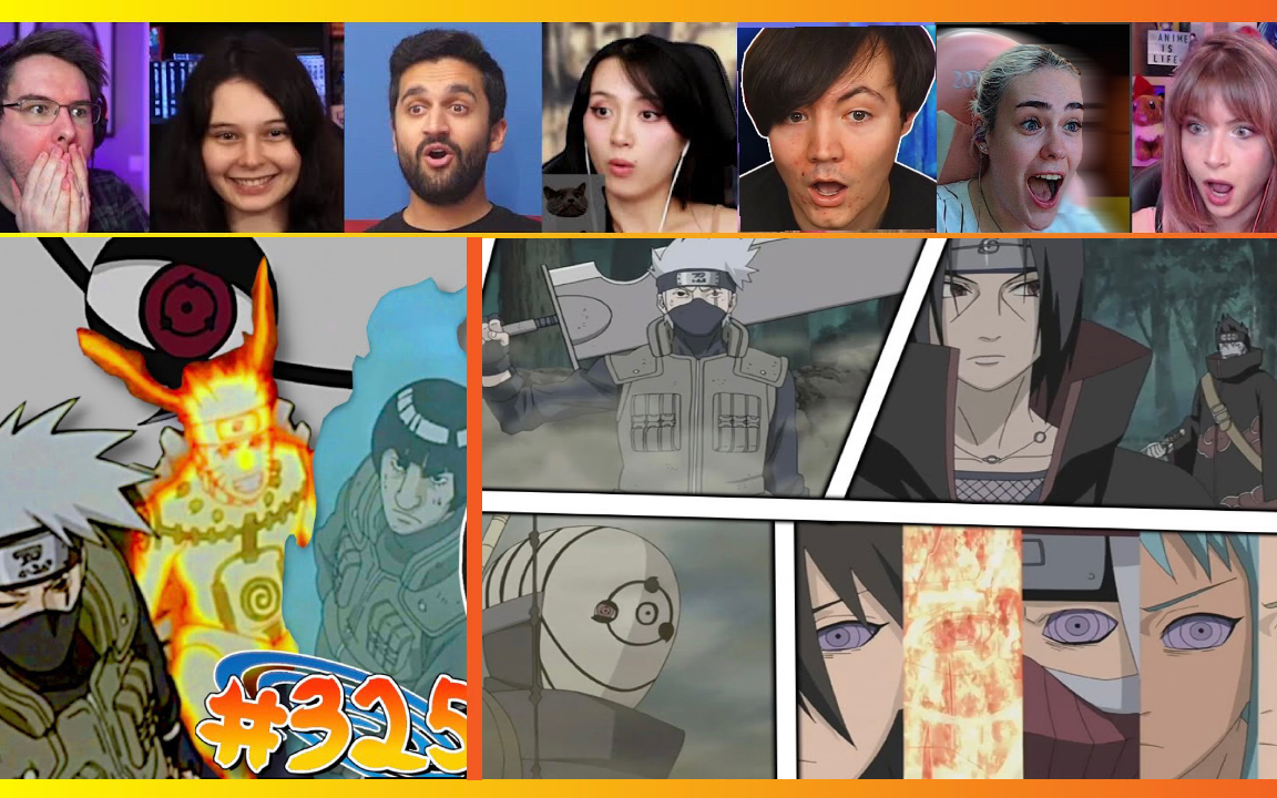 【人柱力vs人柱力!】【火影忍者疾风传ep325】老外反应开黑版