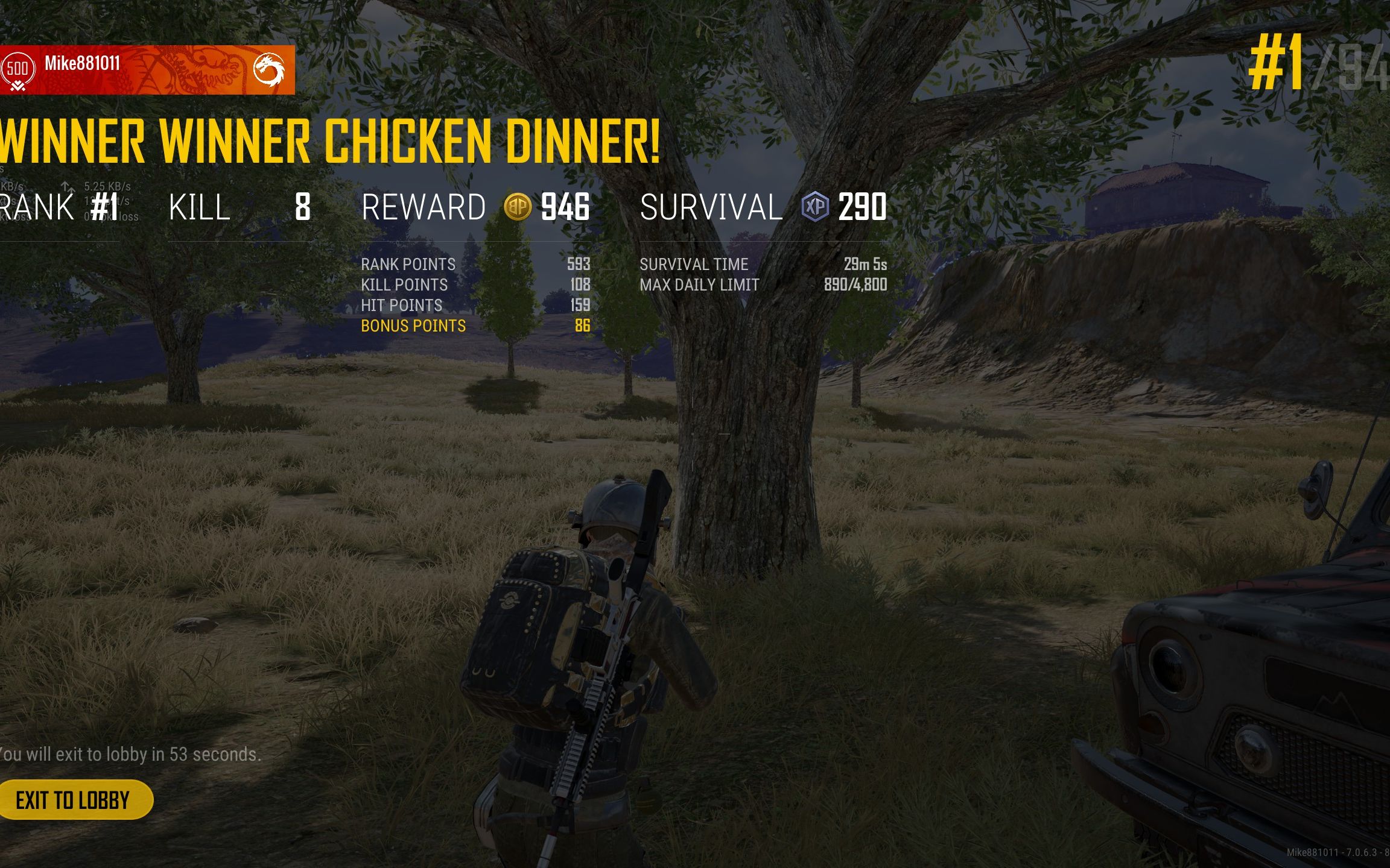 pubg美服第一lyb mike教你如何吃鸡之大图(2)_哔哩哔哩)つロ