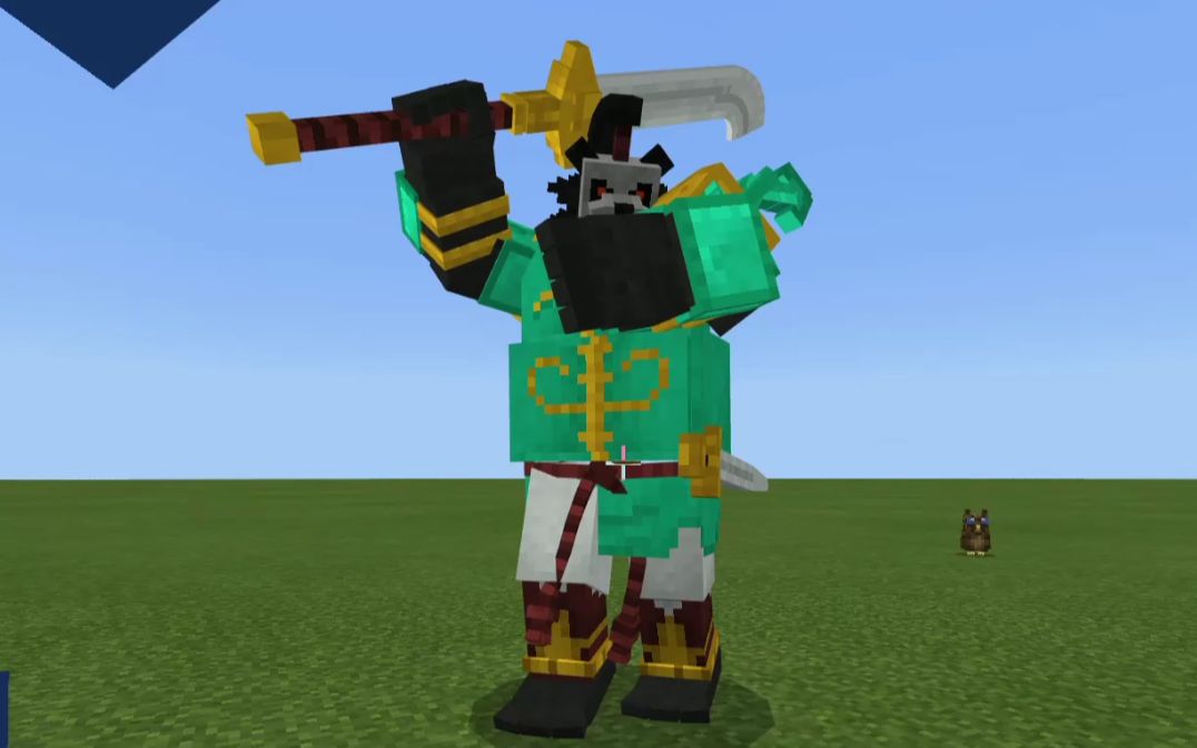 我的世界新怪物boss登场,挑战熊猫人和树人精 魔哒解说