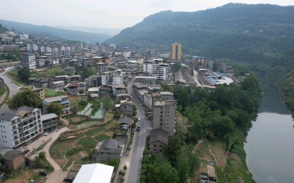 四川北邊的一個小鎮 沙河鎮