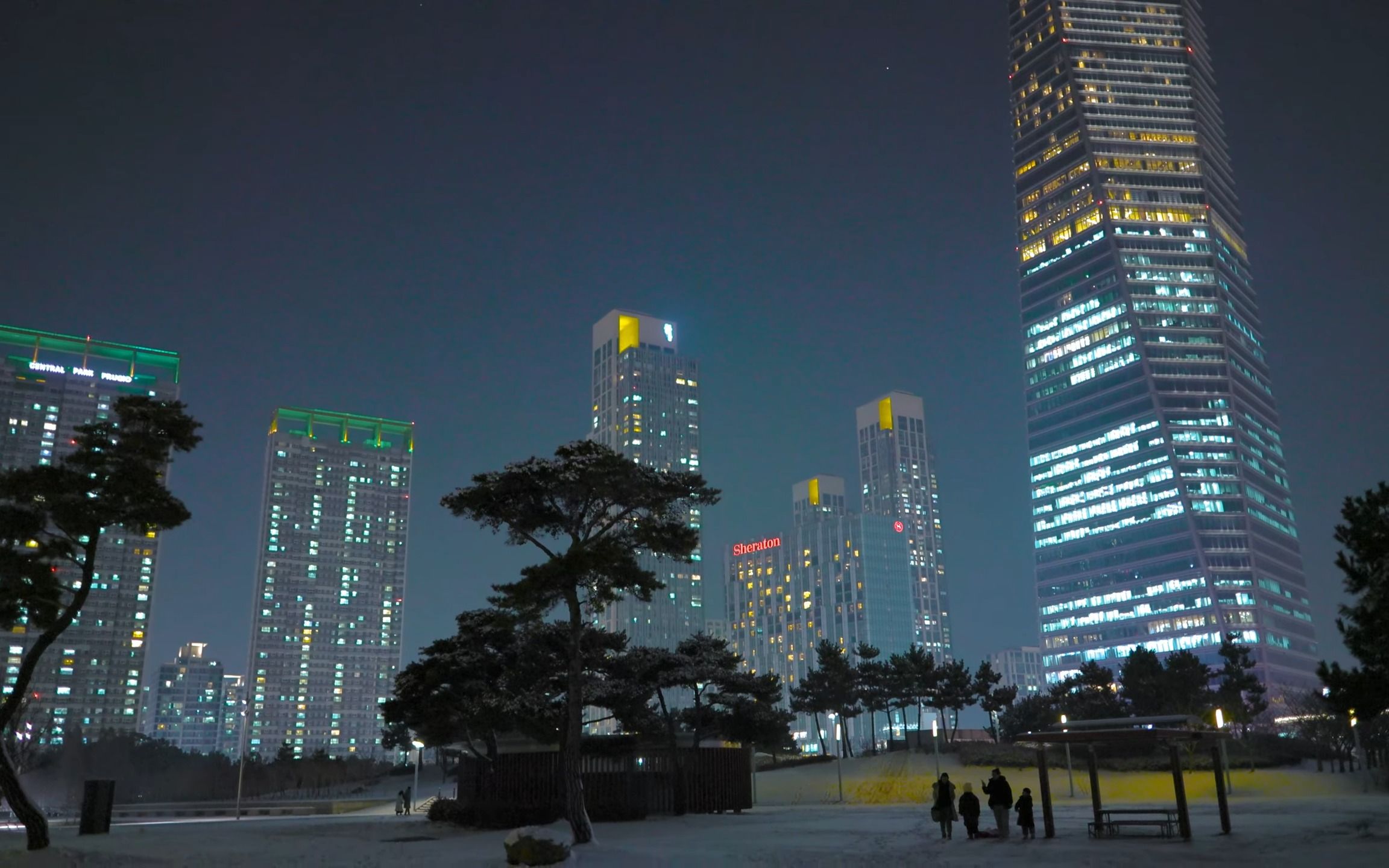 韩国仁川夜景图片