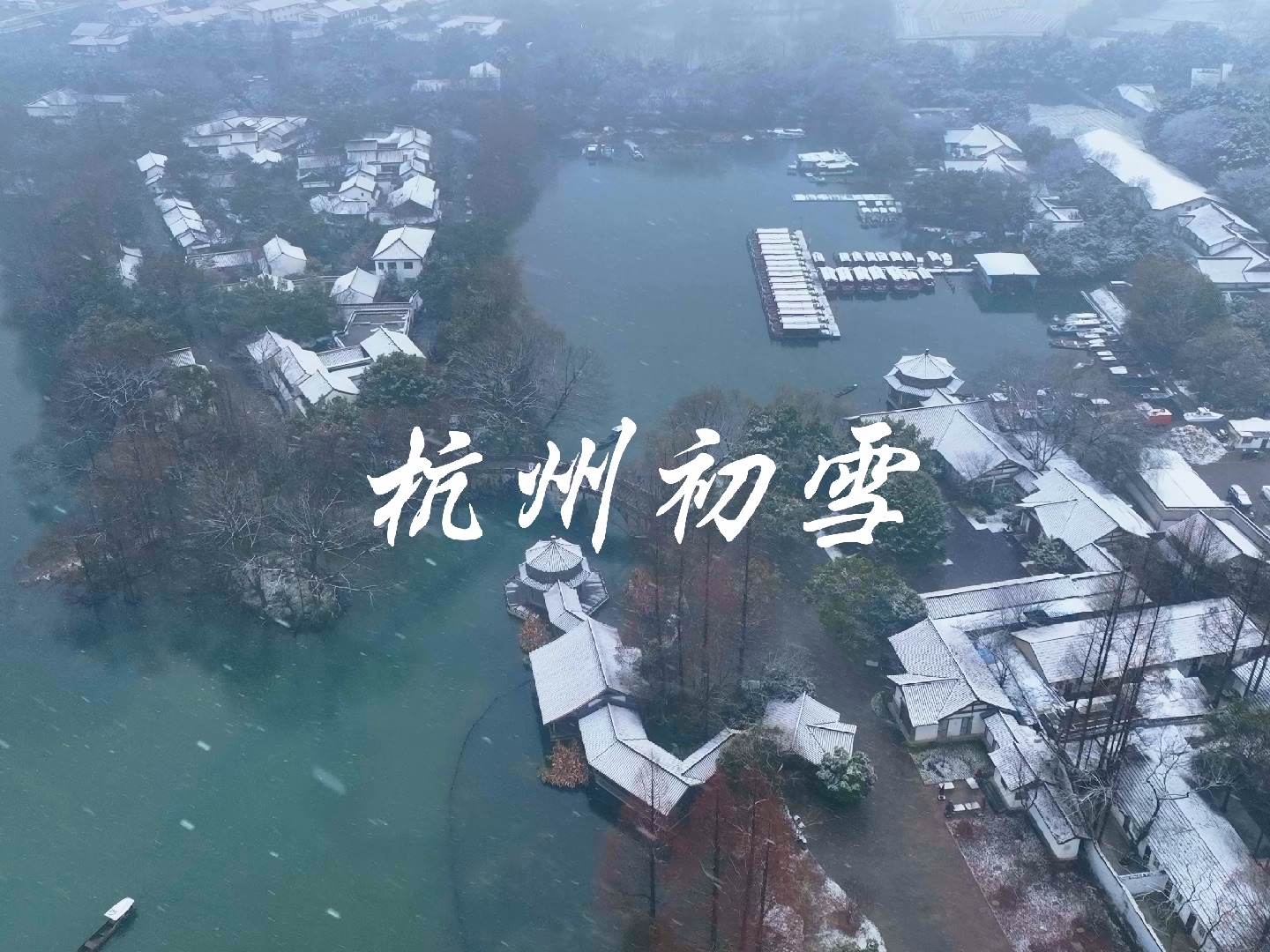 今天杭州2024年的初雪来了,你的城市下雪了吗?哔哩哔哩bilibili