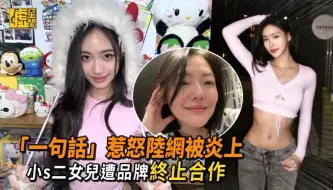 Скачать видео: 台媒报道小s二女儿遭品牌终止合作