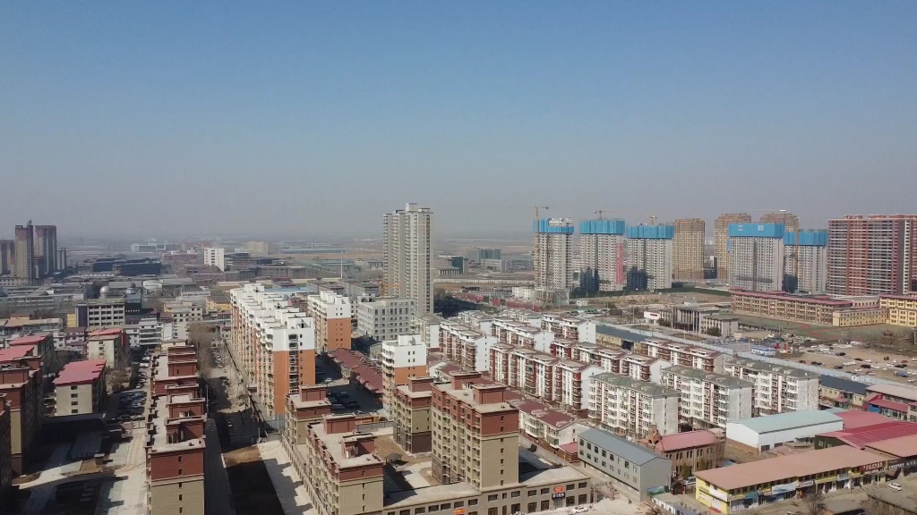 航拍.山西清徐徐沟镇