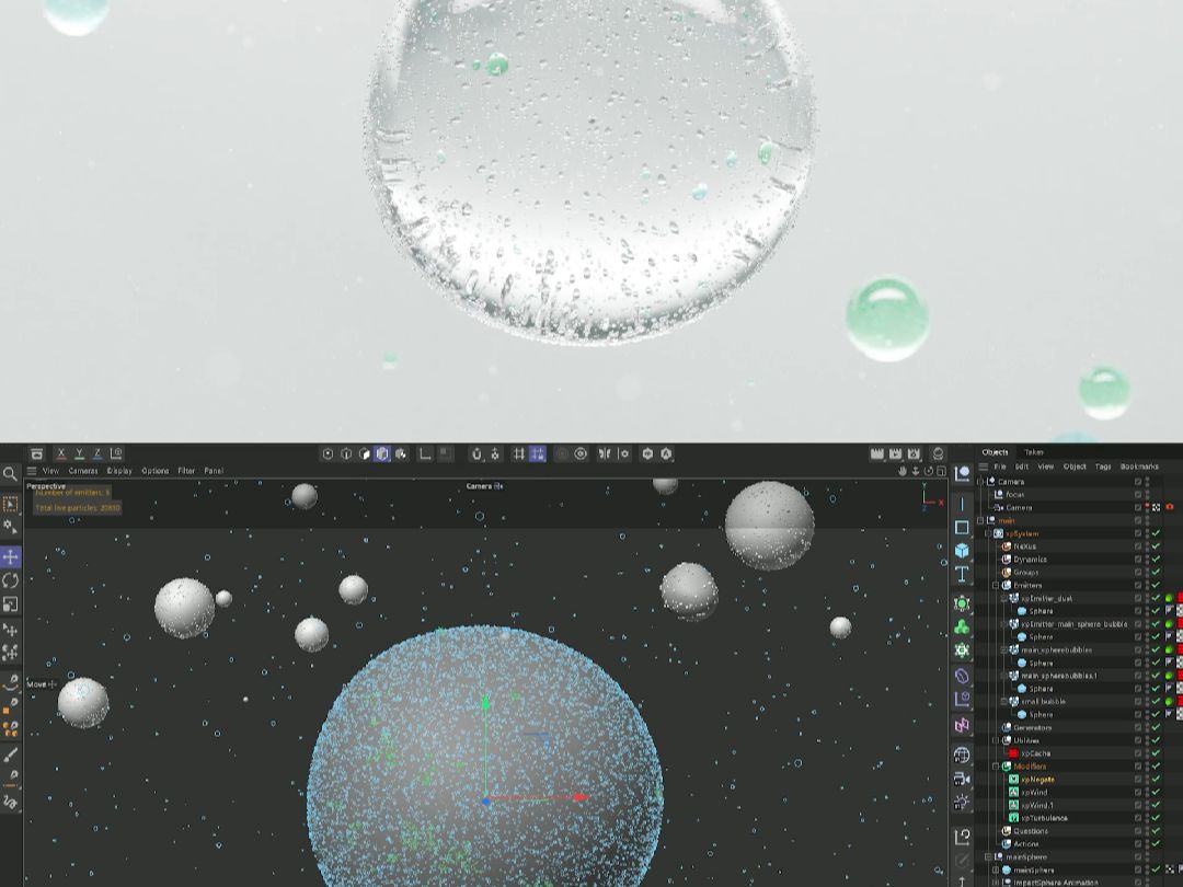 C4D制作气泡水动画效果哔哩哔哩bilibili