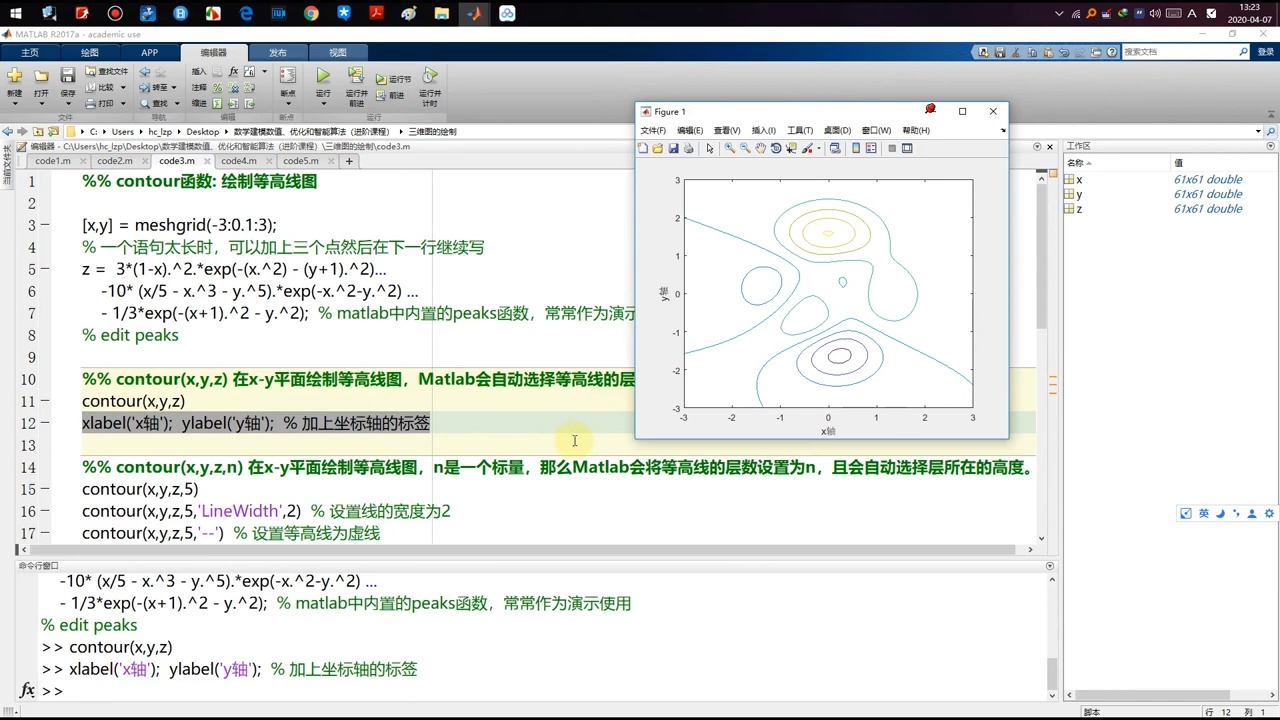 【清风数学建模】2506 contour函数绘制等高线哔哩哔哩bilibili