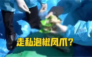 Télécharger la video: 一大船泡椒凤爪？海关查获37吨走私泡椒凤爪