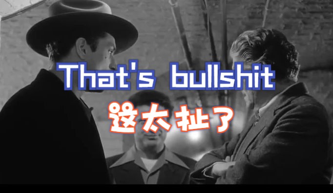 每日一句英语:That's bullshit 这太扯了哔哩哔哩bilibili