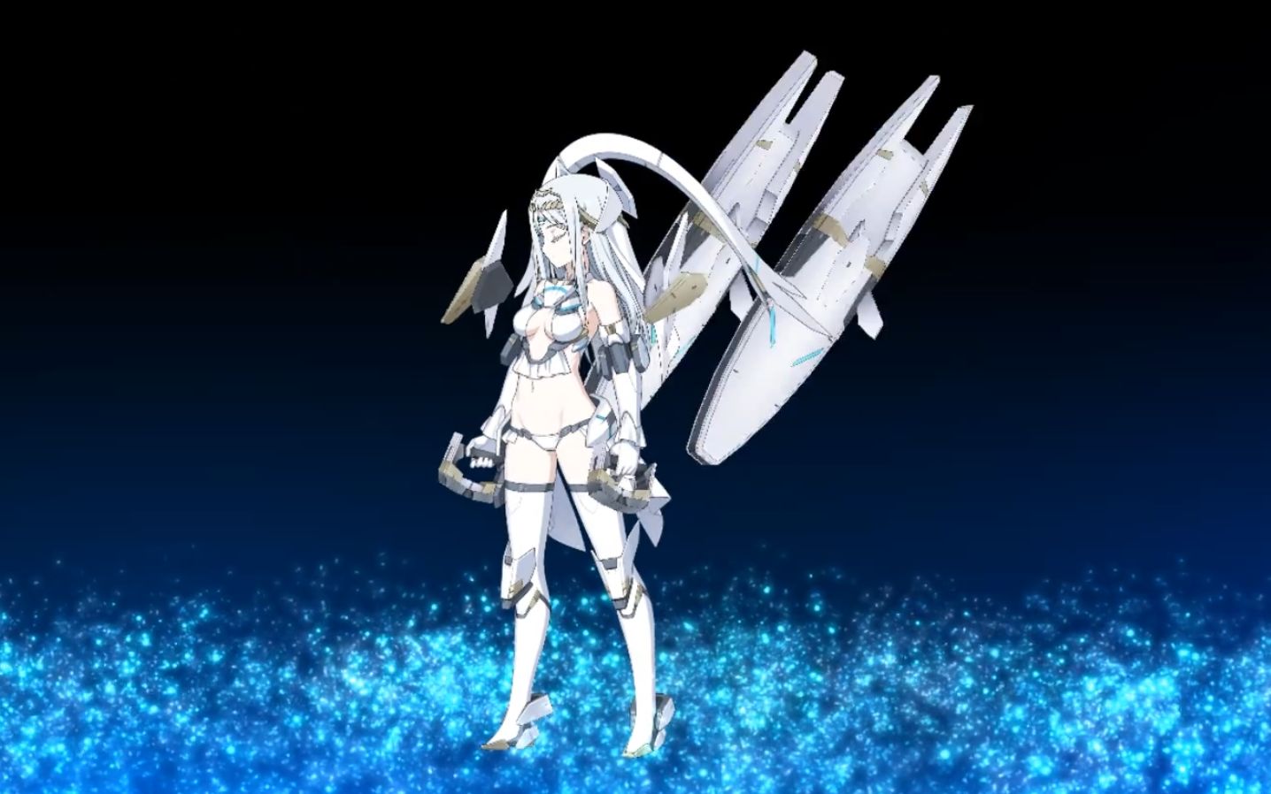 【fgo】伽拉忒亚2套模组 宝具动画演示,蓝卡宝具三红配卡