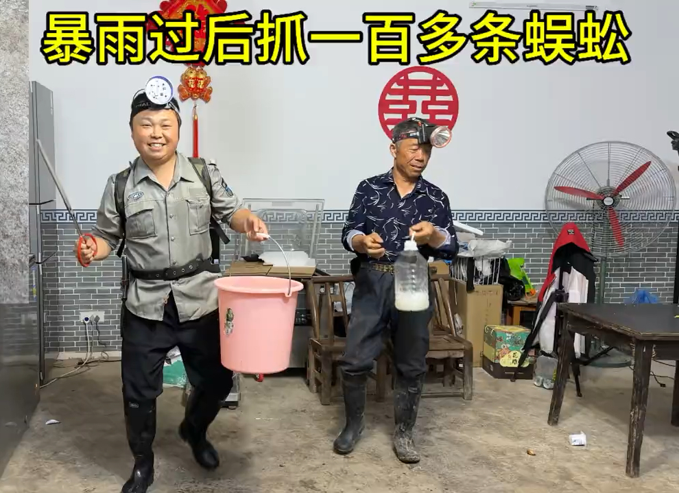 农村暴雨过后蜈蚣倾巢出洞,西娃子父子晚上狂捡100多条蜈蚣