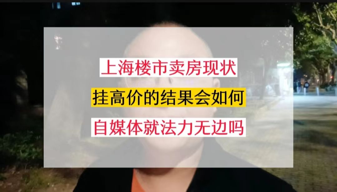 上海楼市现状:挂高价卖房的结果会如何?自媒体就法力无边?哔哩哔哩bilibili