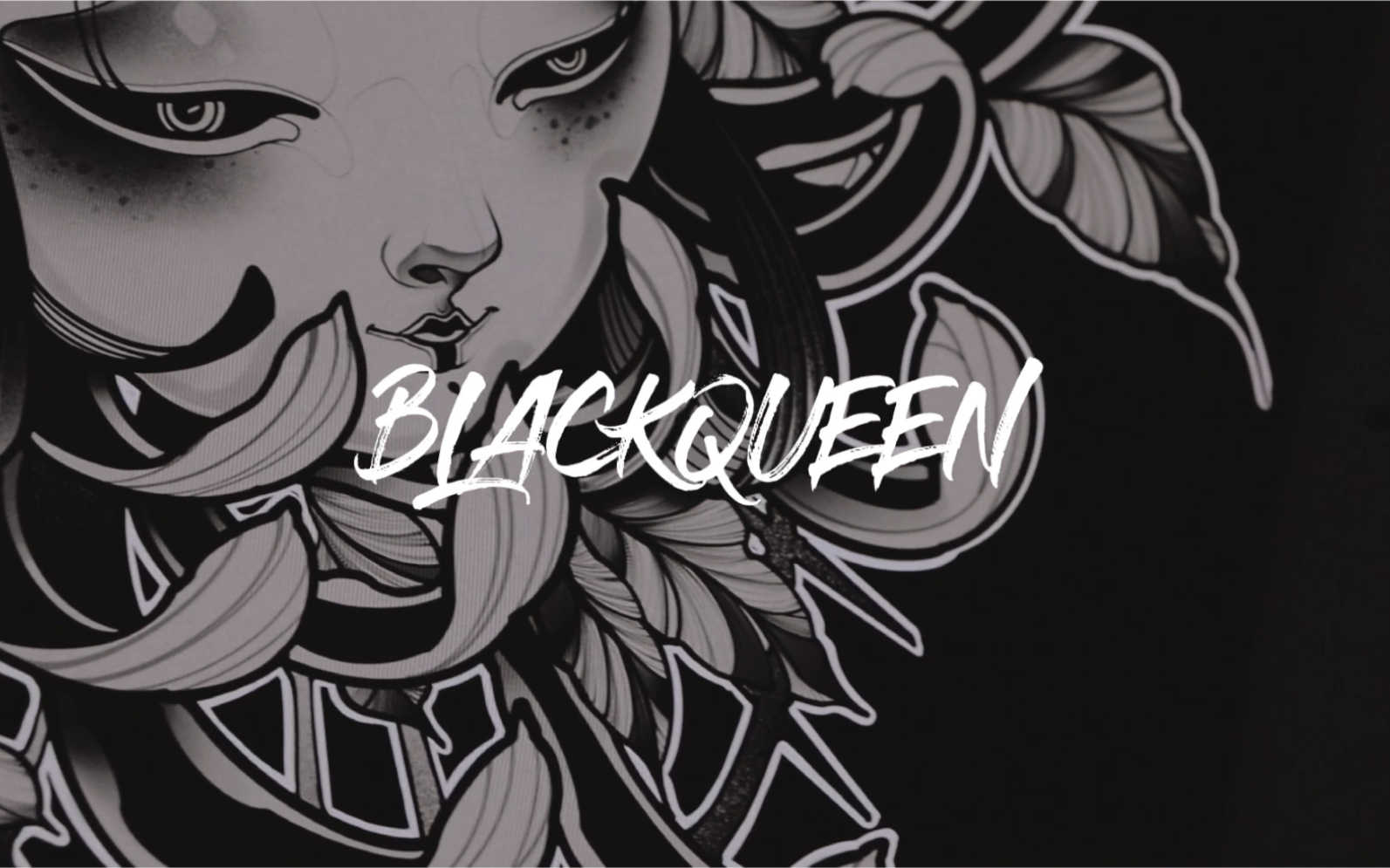 纹身手稿procreate暗黑妖姬分享_哔哩哔哩 (゜-゜)つ