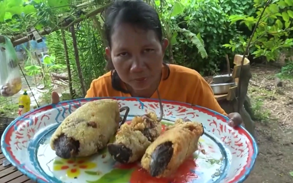 越南美食油炸"米老鼠" 寿司