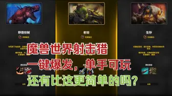 Download Video: 【魔兽世界攻略】地心之战最简单的专精，射击猎应该怎么玩？