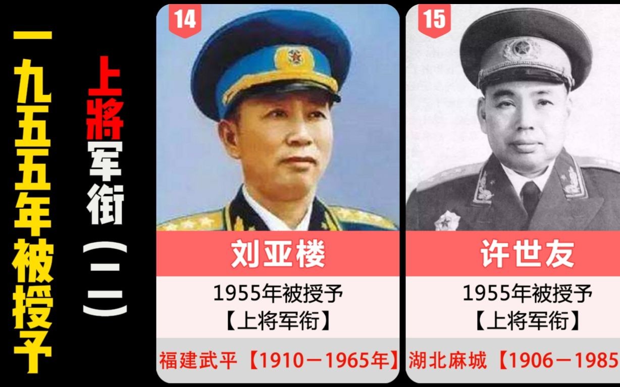 1955年被授予上将军衔(二)