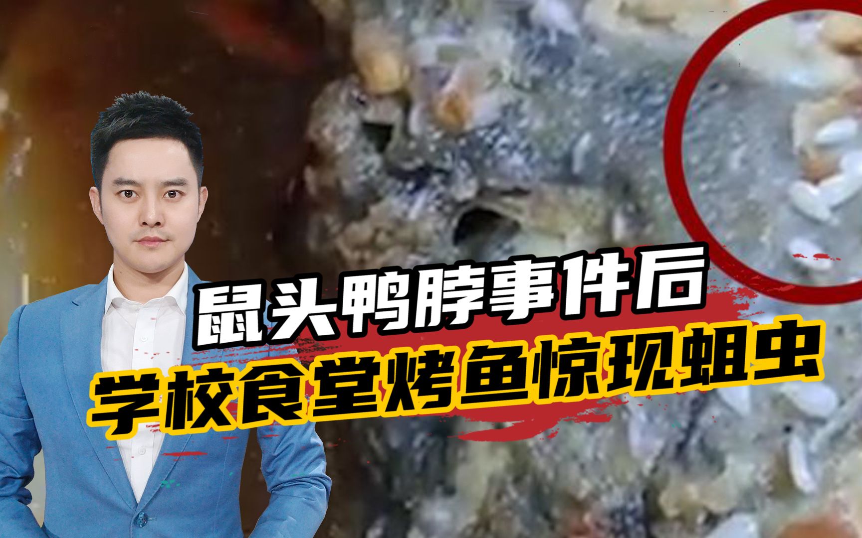 鼠头鸭脖事件后,学校食堂烤鱼被指现蛆虫,食品安全到底谁来保障