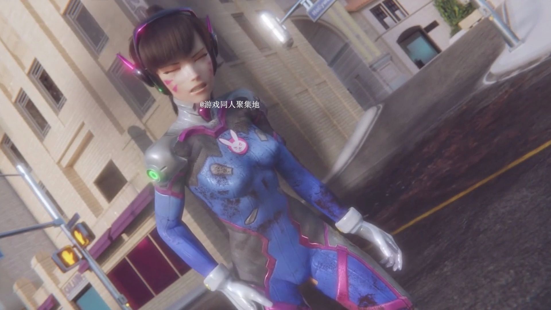 【3d/同人/dva】守望先锋dva秀操作翻车