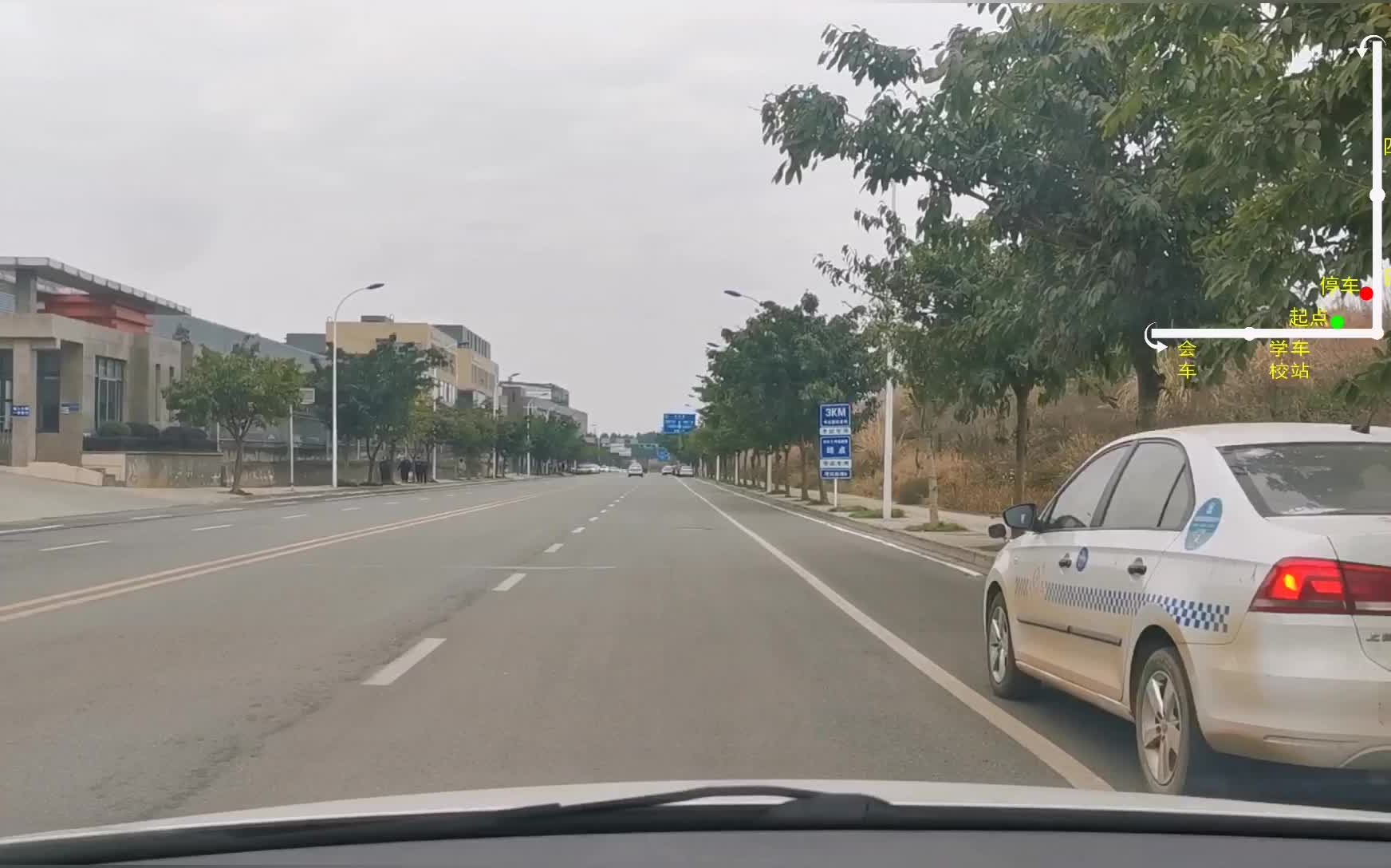 考场拍摄毛家湾考场科目三5号路线