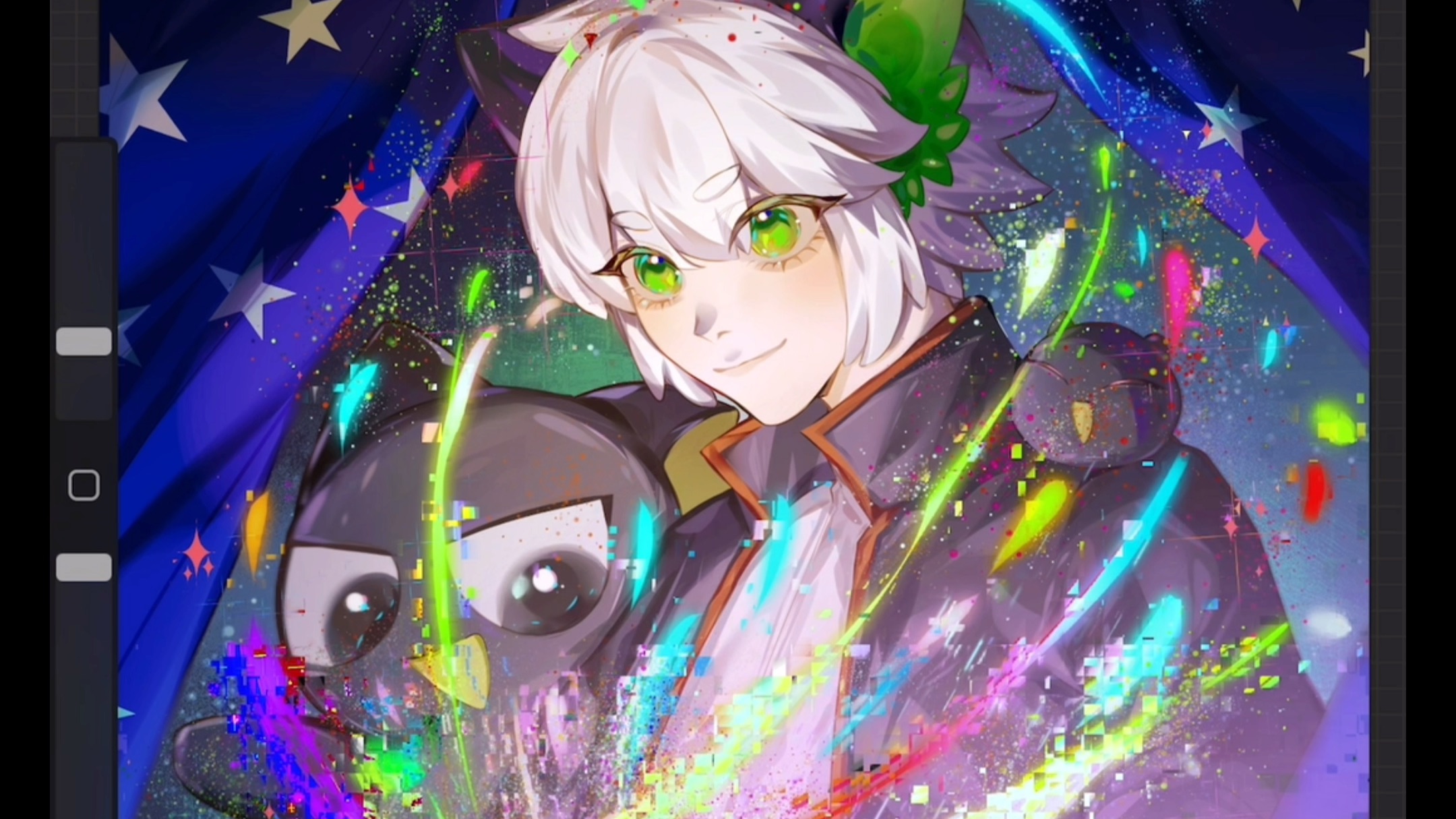 【绘画过程】喜欢画一些兽耳小正太