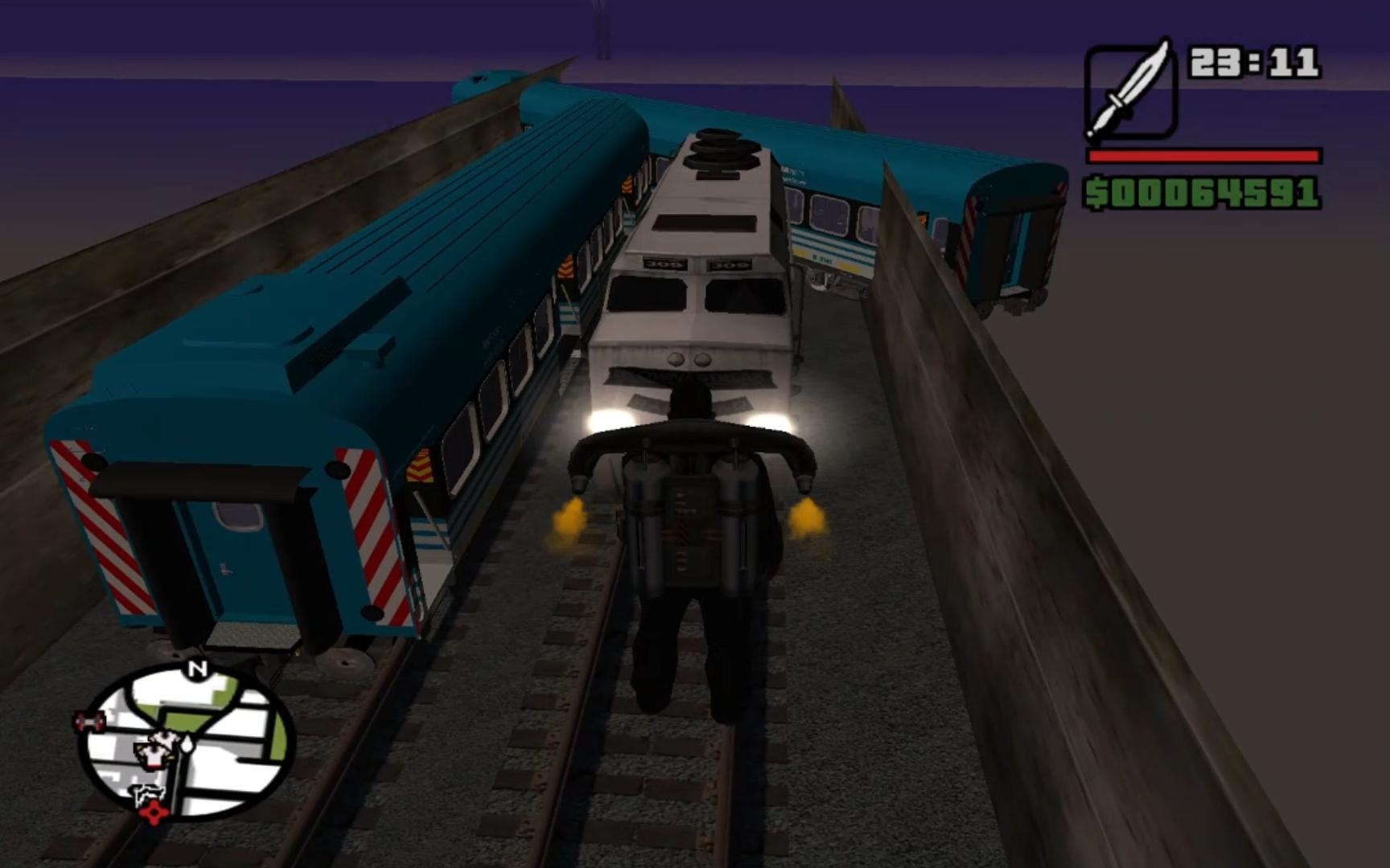 圣安地列斯地铁mod 终点站列车超现实级折返