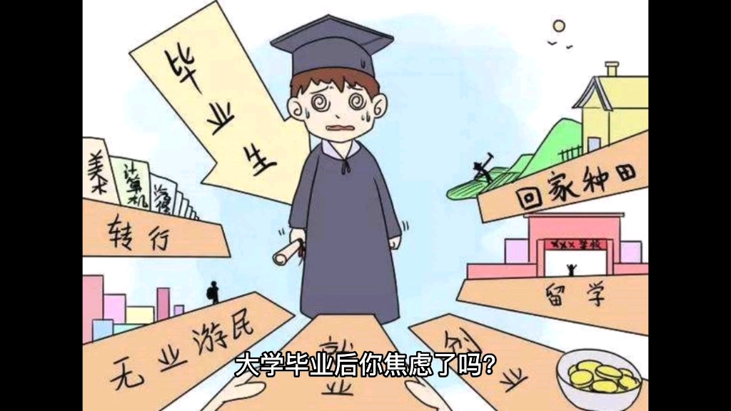大学生毕业后的焦虑
