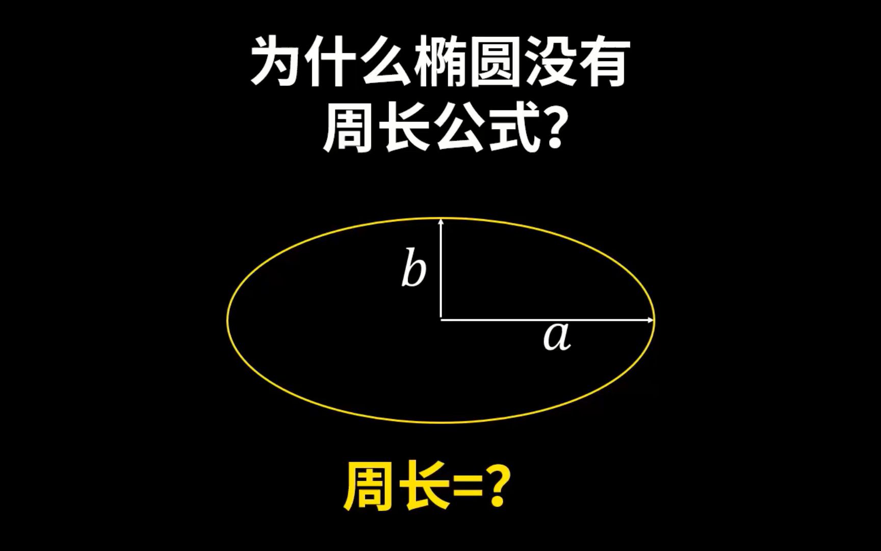 为什么椭圆没有周长公式?拉马努金给出了怎样的公式?哔哩哔哩bilibili