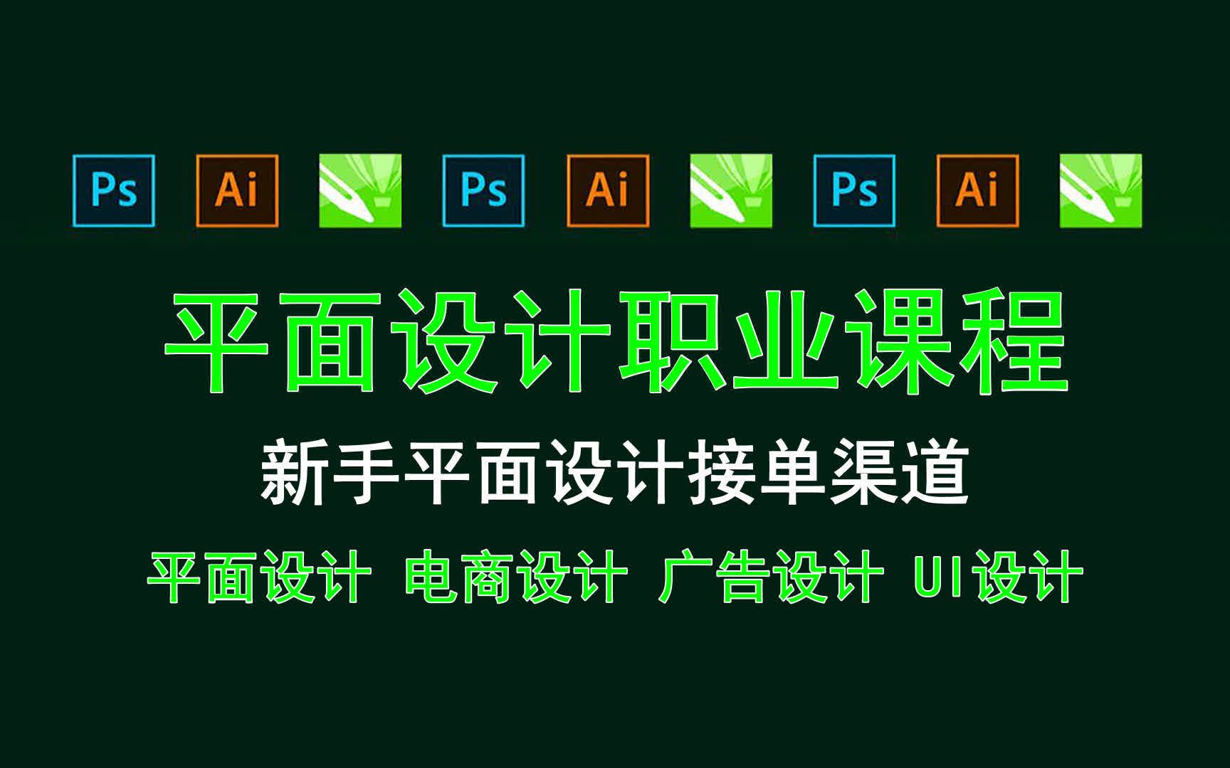 【平面设计职业课程】新手平面设计接单渠道 平面广告设计接单渠道哔哩哔哩bilibili