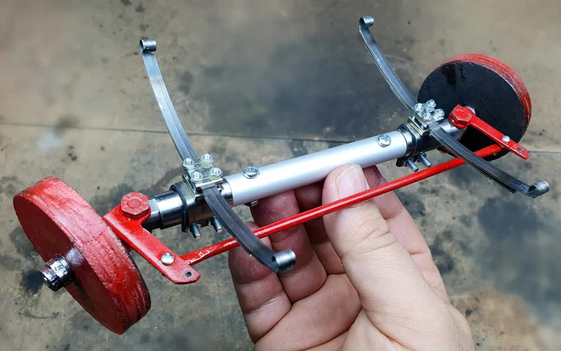 制作全金属遥控车前桥